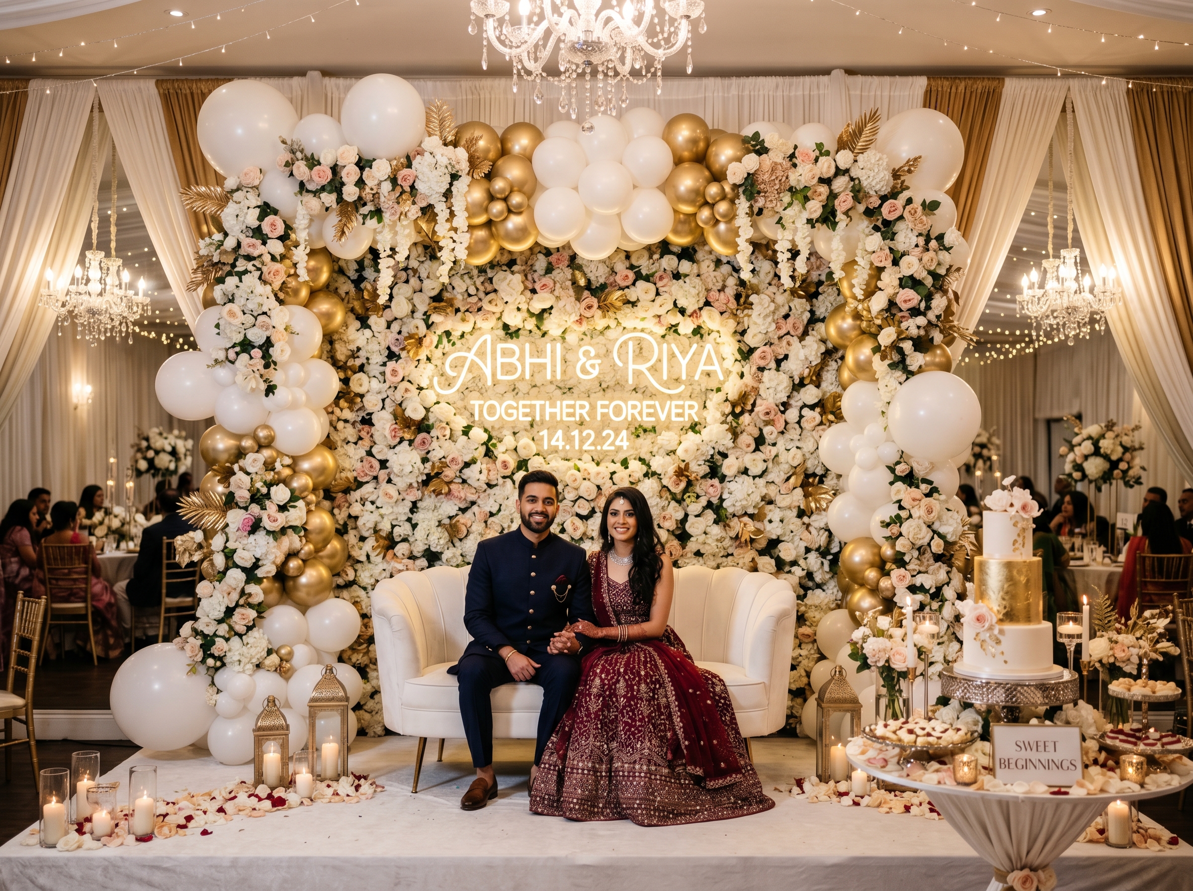 Modern Indian Engagement Ring Ceremony 2